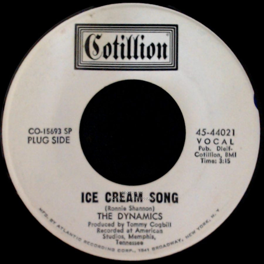 The Dynamics - The Love That I Need / Ice Cream Song side B
