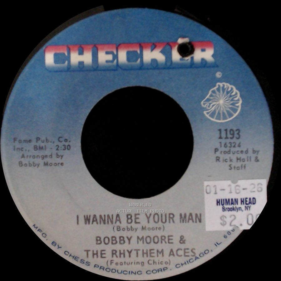 Bobby Moore & The Rhythhem Aces - I Won't Cry / I Wanna Be Your Man side B