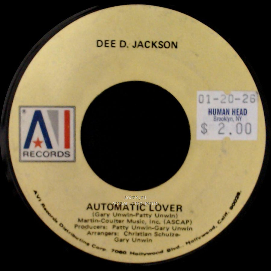 Dee D. Jackson - Automatic Lover / Didn’t Think You’d Do It side A
