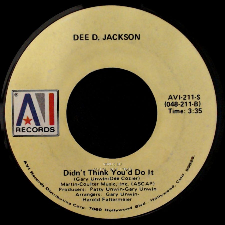 Dee D. Jackson - Automatic Lover / Didn’t Think You’d Do It side B