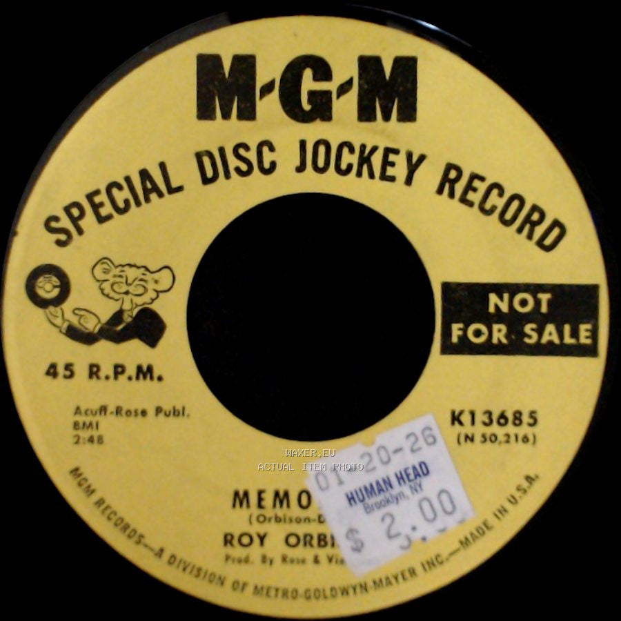 Roy Orbison - Memo From Turnabout / So Good side A
