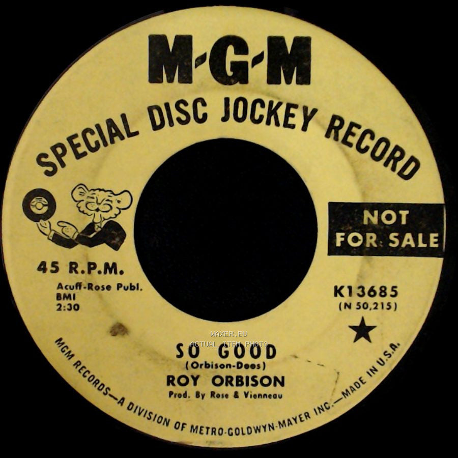 Roy Orbison - Memo From Turnabout / So Good side B