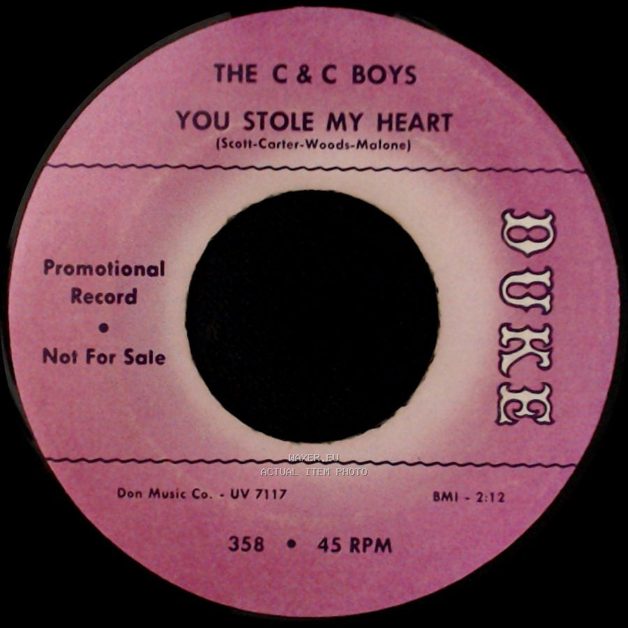 The C & C Boys - You Stole My Heart / Hey Marvin side A