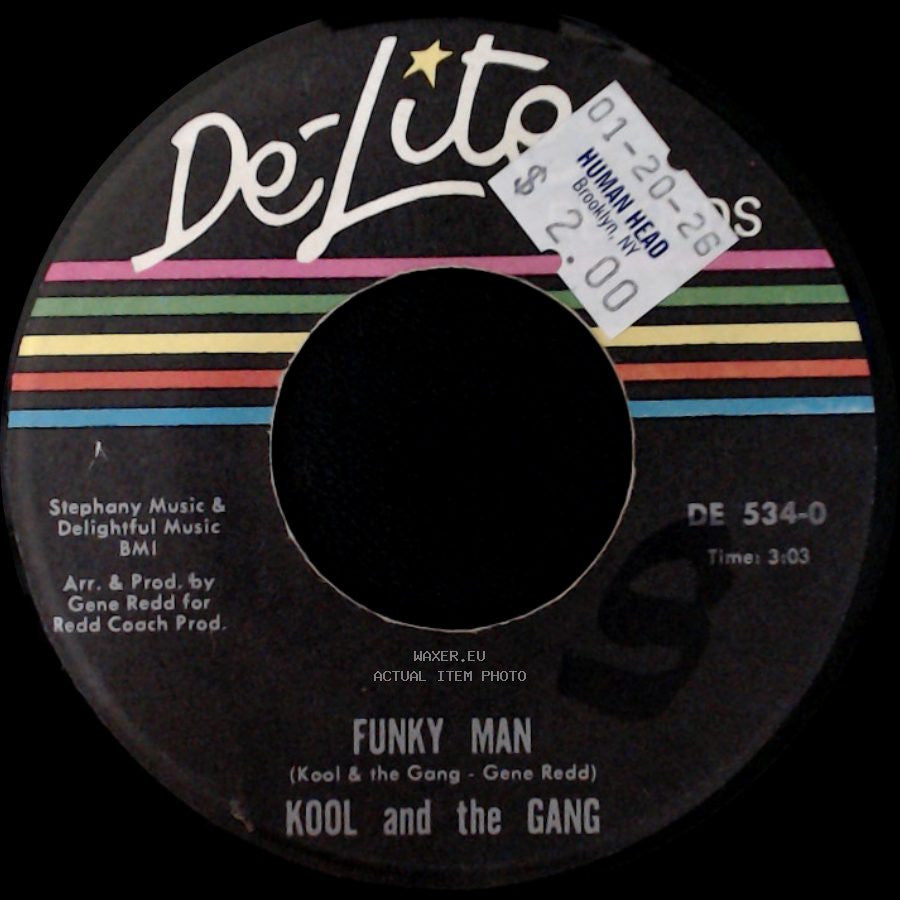 Kool And The Gang - 1-2-3-4-5-6-7-8 / Funky Man side B