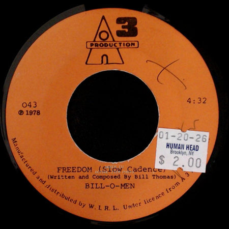 Bill-O-Men - Freedom (Slow Cadence) / African Music (Slow Cadence) side A