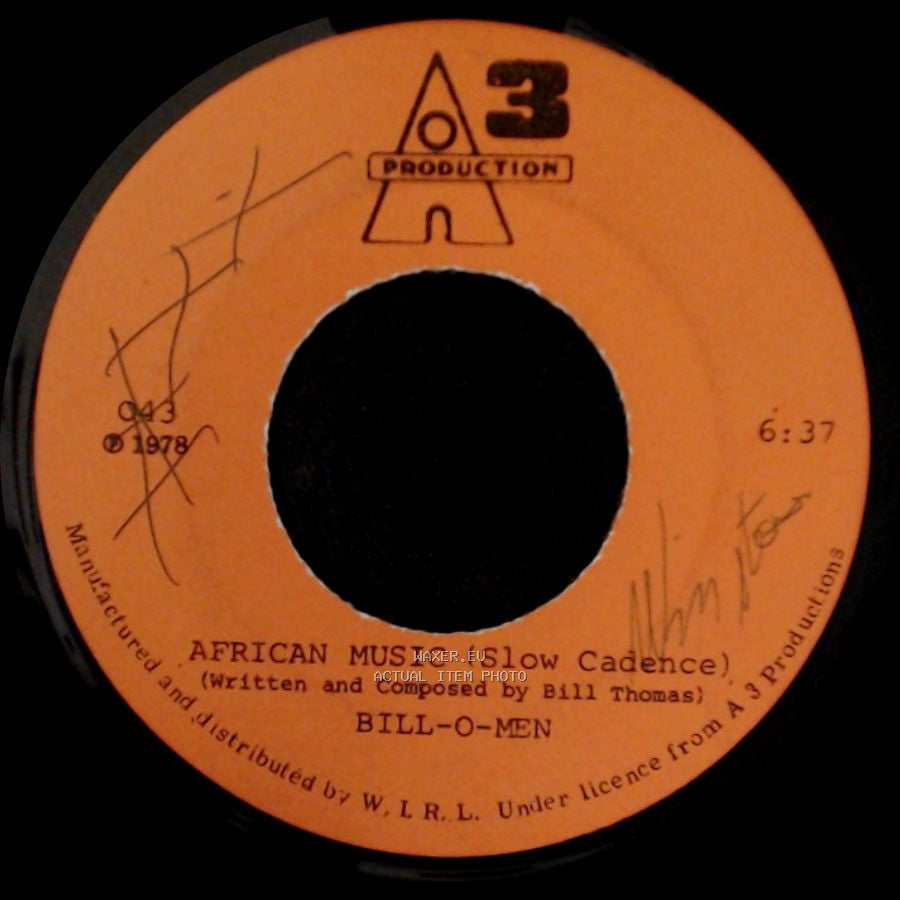 Bill-O-Men - Freedom (Slow Cadence) / African Music (Slow Cadence) side B