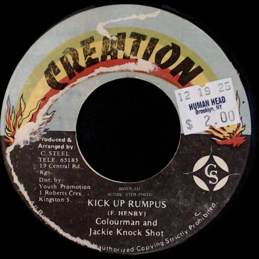Colourman And Jackie Knock Shot - Version / Kick Up Rumpus side B