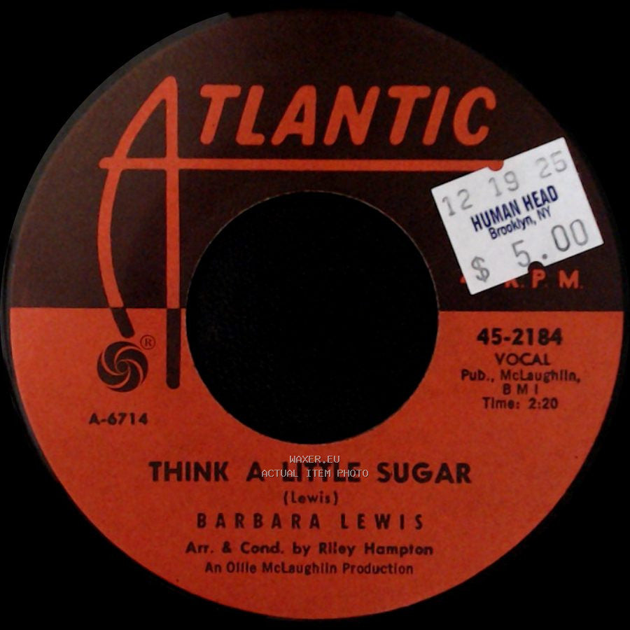Barbara Lewis - Hello Stranger / Think A Little Sugar side B