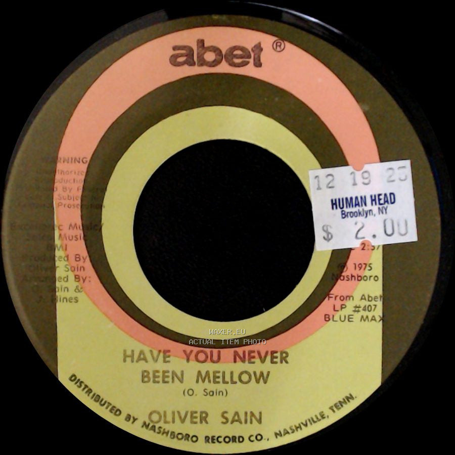 Oliver Sain - Party Hearty / Have You Never Been Mellow side B