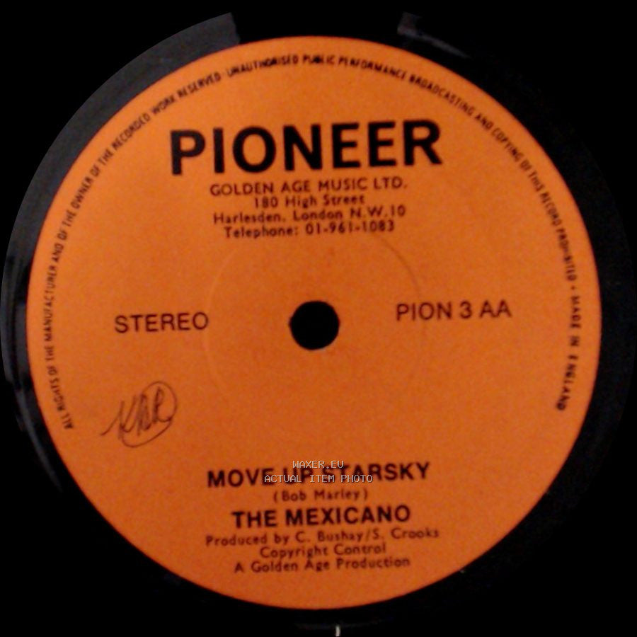 The Mexicano / Harry Hippy - Move Up Starsky / When A Man Loves A Woman side A