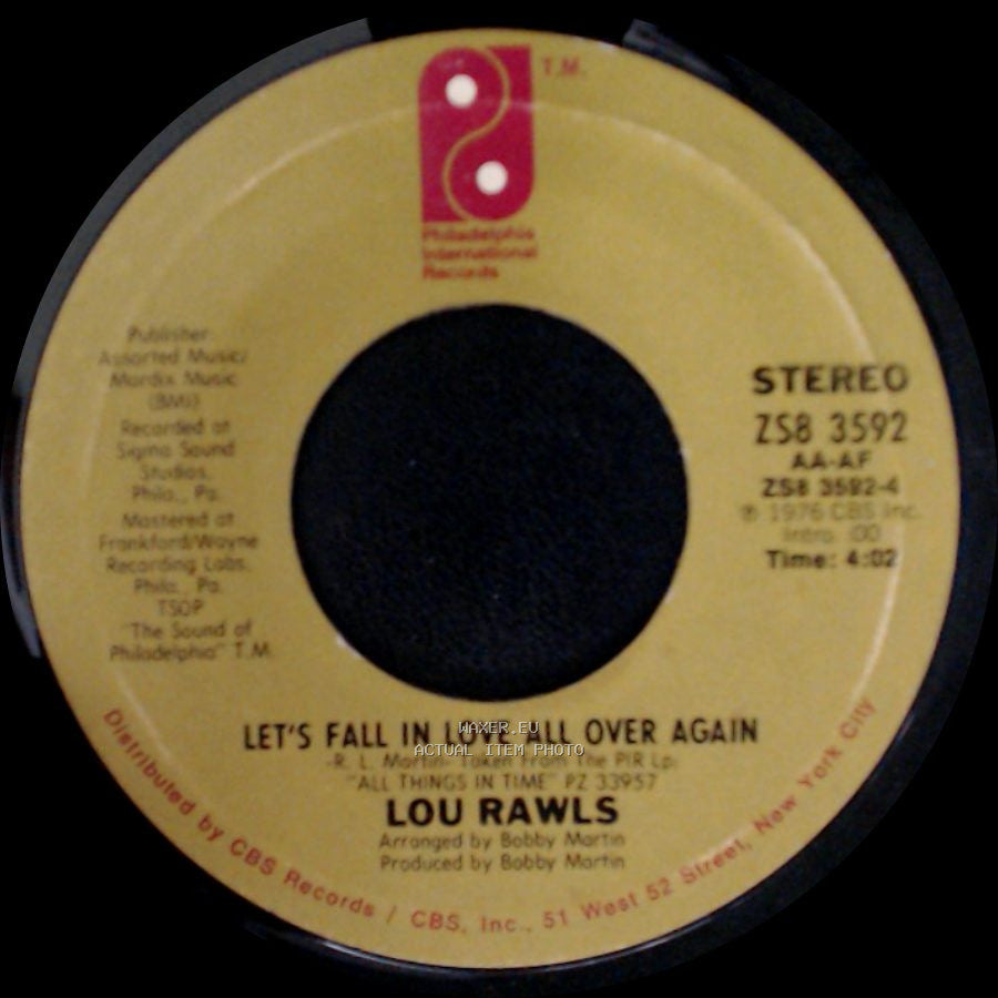 Lou Rawls - Let's Fall In Love All Over Again / You'll Never Find Another Love Like Mine side A