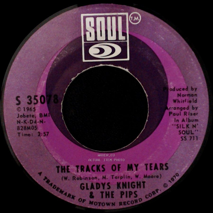 Gladys Knight & The Pips - The Tracks Of My Tears / If I Were Your Woman side A