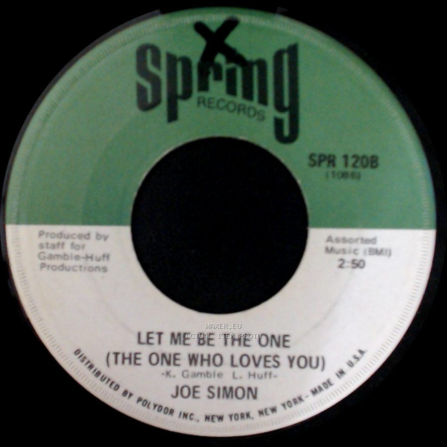 Joe Simon - Let Me Be The One (The One Who Loves You) / Drowning In The Sea Of Love side A
