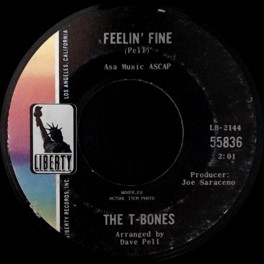 The T-Bones - Feelin' Fine / No Matter What Shape (Your Stomach's In) side A