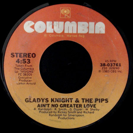 Gladys Knight & The Pips - Ain't No Greater Love / Save The Overtime (For Me) side A