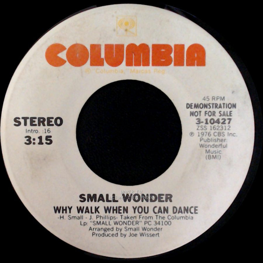 Small Wonder - Why Walk When You Can Dance / Why Walk When You Can Dance side A