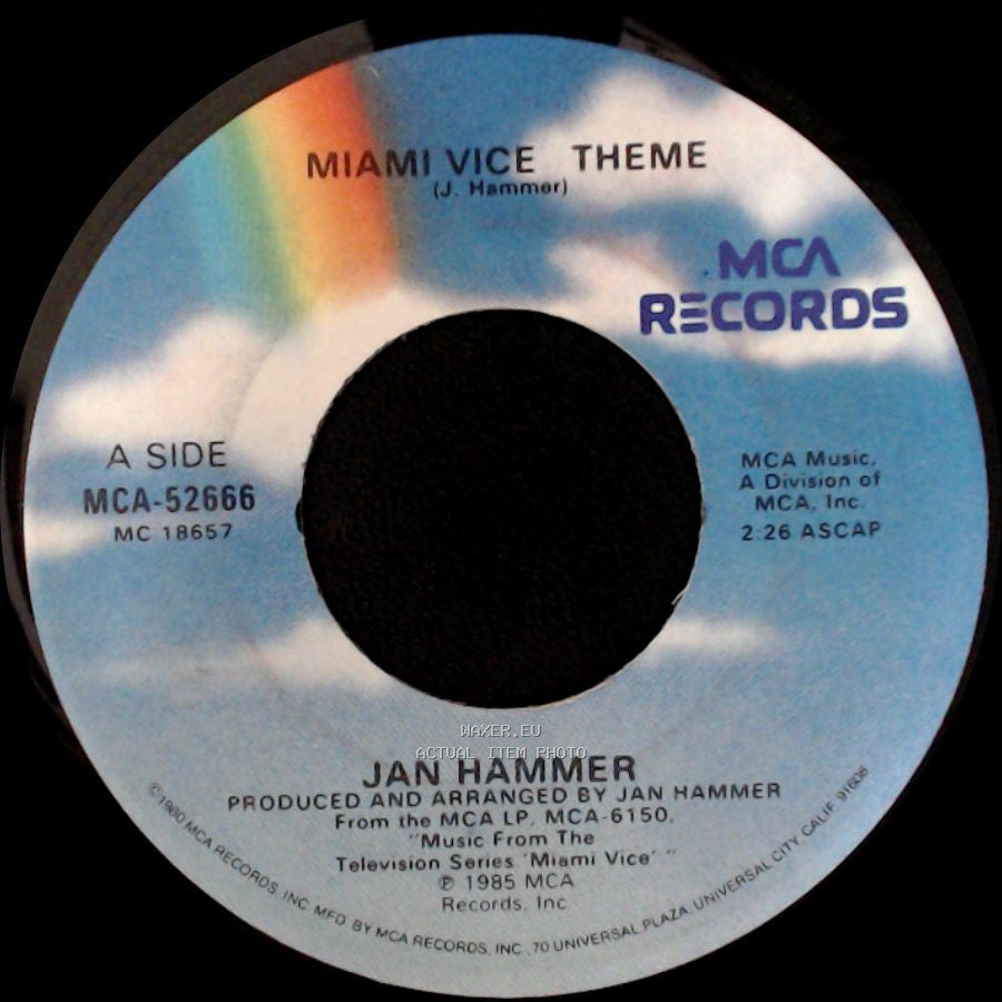 Jan Hammer - Miami Vice Theme / Evan / The Original Miami Vice Theme side A