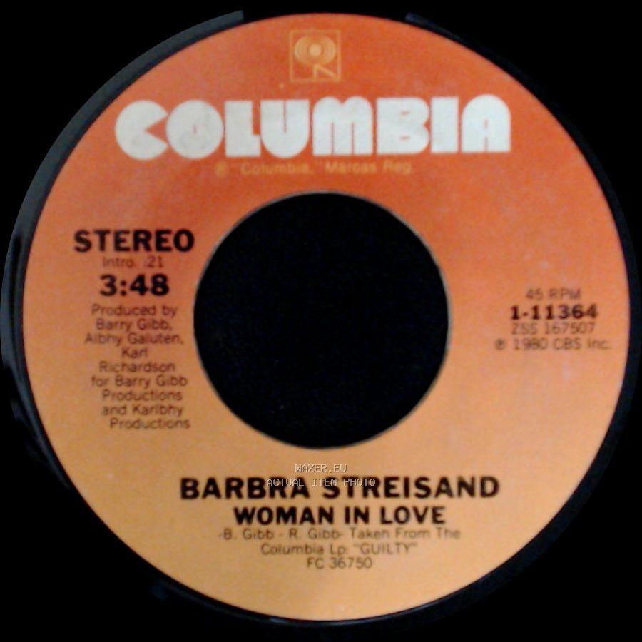 Barbra Streisand - Run Wild / Woman In Love side B