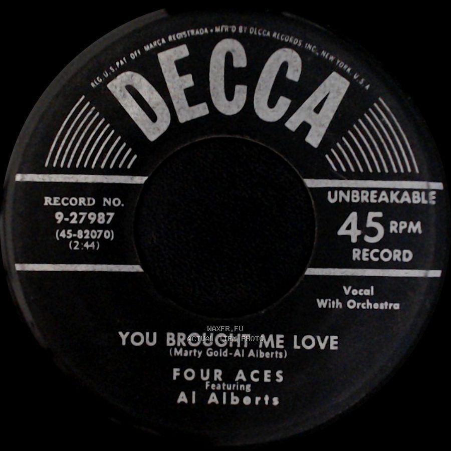 Four Aces Featuring Al Alberts - Perfidia / You Brought Me Love side B