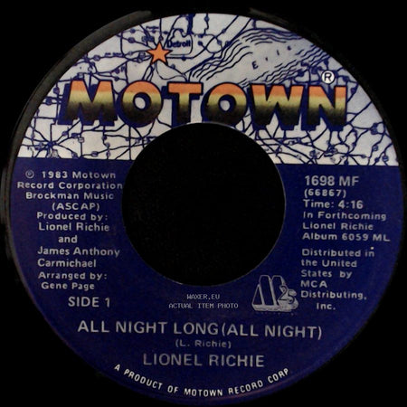 Lionel Richie - All Night Long (All Night) / Wandering Stranger side A
