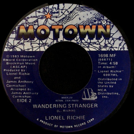 Lionel Richie - All Night Long (All Night) / Wandering Stranger side B