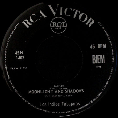 Los Indios Tabajaras - Moonlight And Shadows / Tu Sei Sempre Nel Mio Cuor! (Always In My Heart) side A