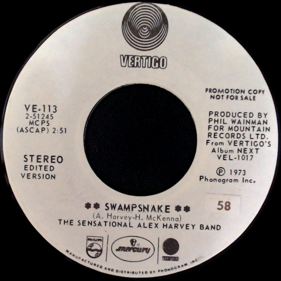 The Sensational Alex Harvey Band - Swampsnake / Gang Bang side A