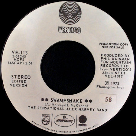 The Sensational Alex Harvey Band - Swampsnake / Gang Bang side A