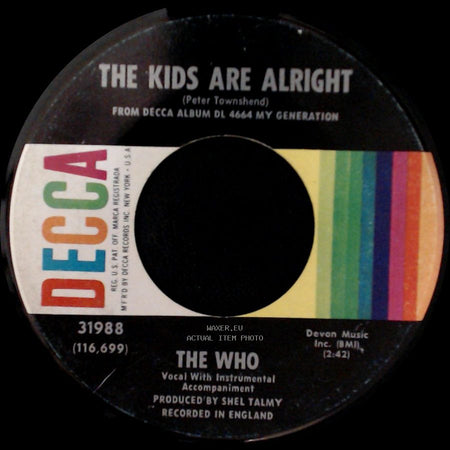 The Who - The Kids Are Alright / A Legal Matter side A