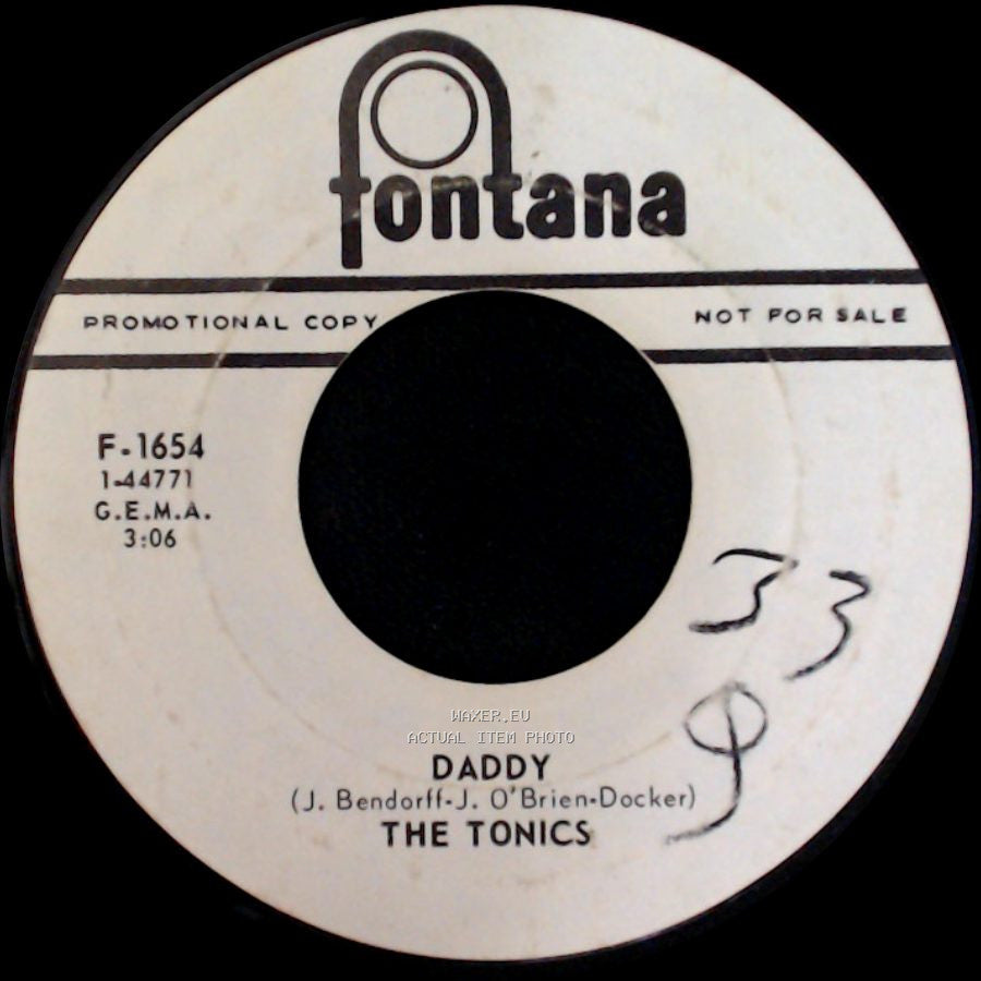 The Tonics - Hugger Mugger Mummery / Daddy side B