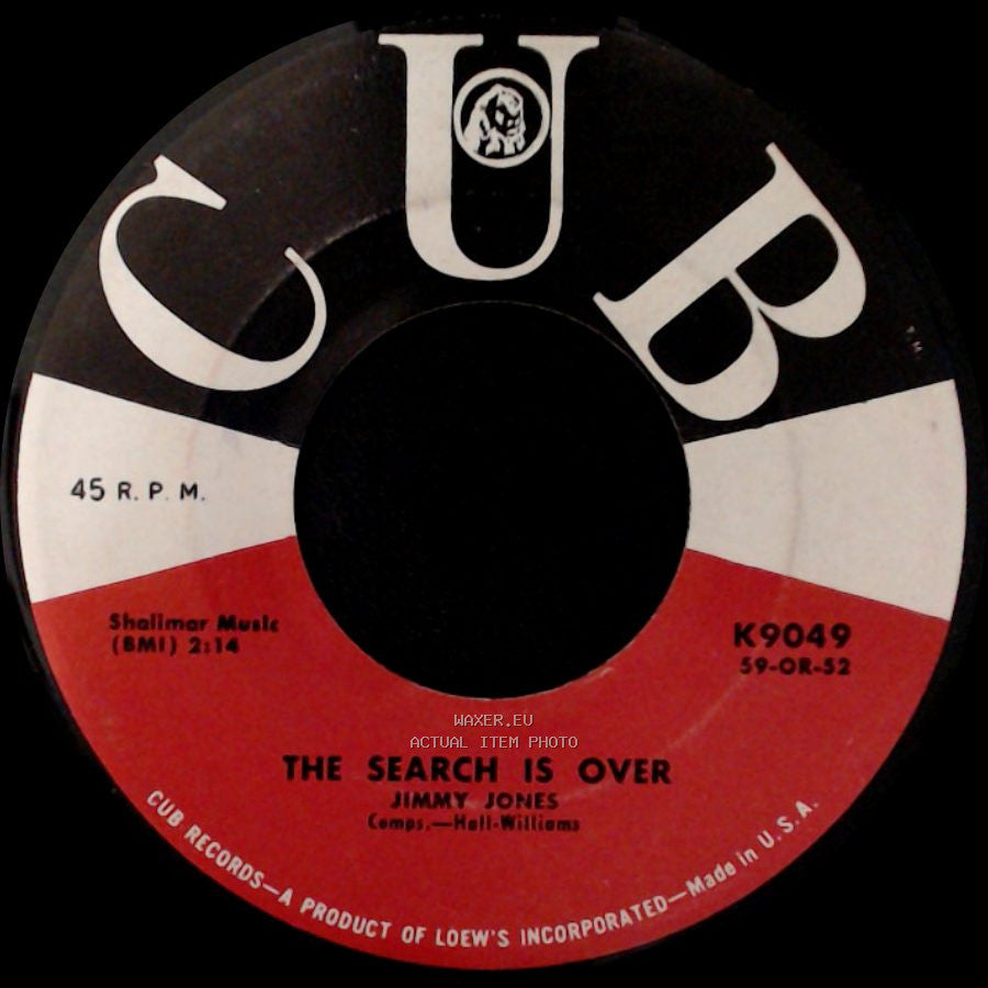 Jimmy Jones - The Search Is Over / Handy Man side A