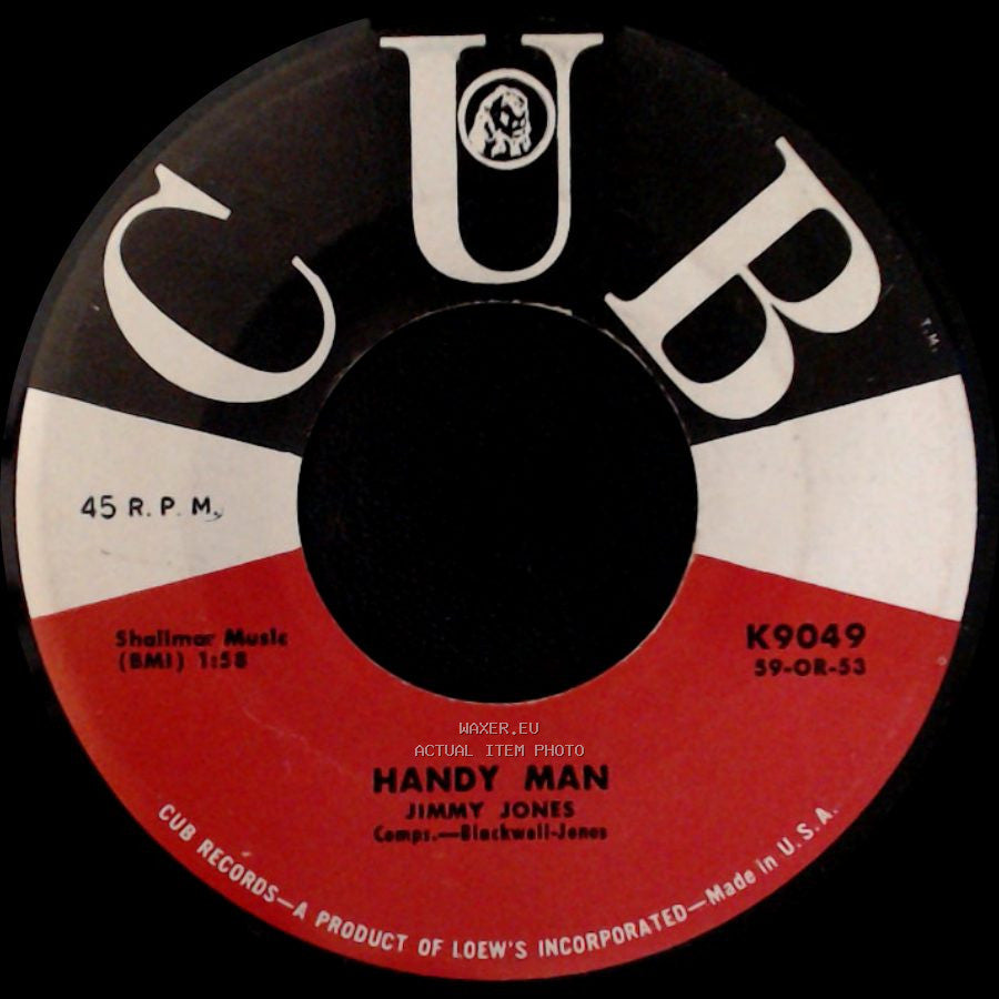 Jimmy Jones - The Search Is Over / Handy Man side B
