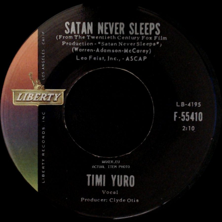 Timi Yuro - Satan Never Sleeps / Let Me Call You Sweetheart side A