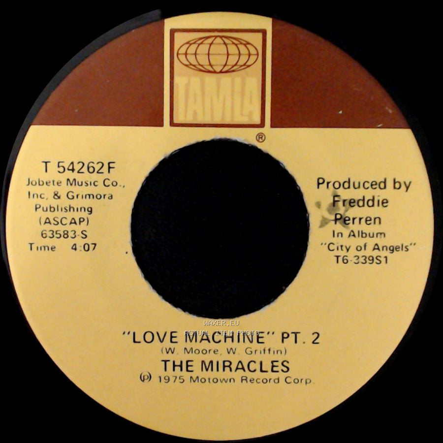 The Miracles - Love Machine Pt. 2 / Love Machine Pt. 1 side A