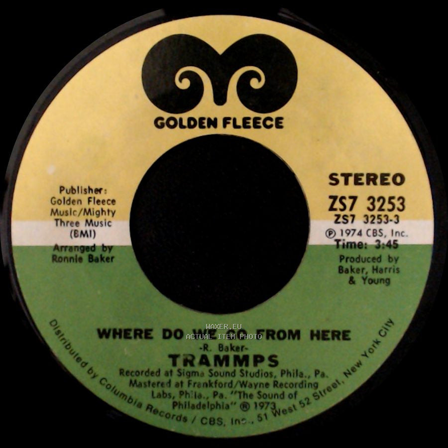 Trammps - Shout / Where Do We Go From Here side B