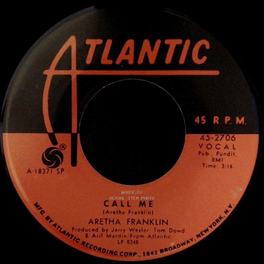 Aretha Franklin - Call Me / Son Of A Preacher Man side A