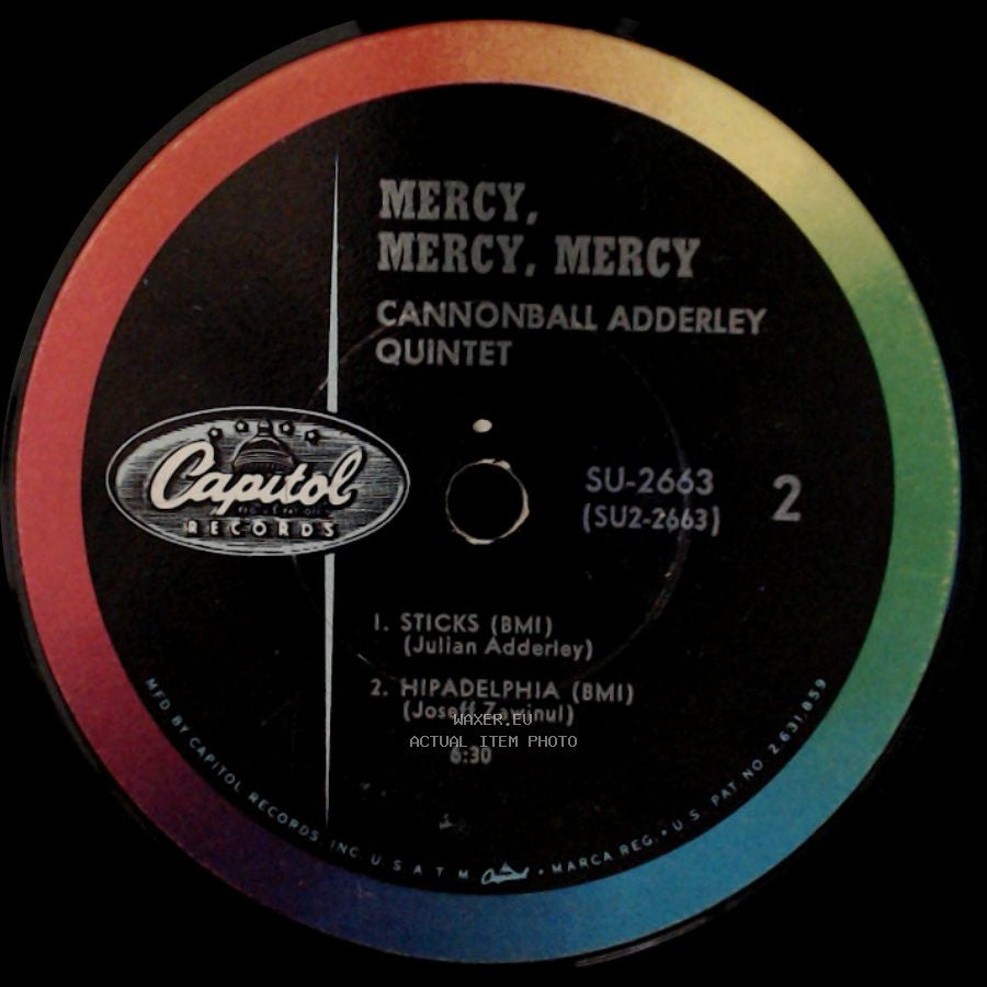 Cannonball Adderley Quintet - Mercy, Mercy, Mercy / Mercy, Mercy, Mercy side A