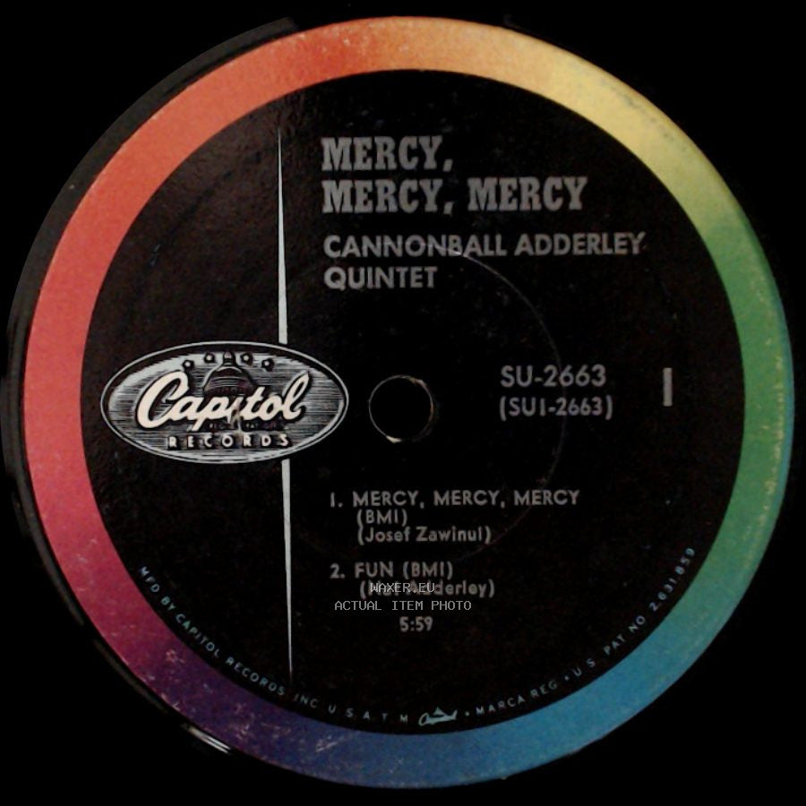 Cannonball Adderley Quintet - Mercy, Mercy, Mercy / Mercy, Mercy, Mercy side B