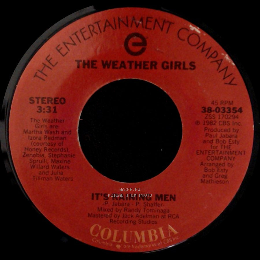 The Weather Girls - It's Raining Men / It's Raining Men side A