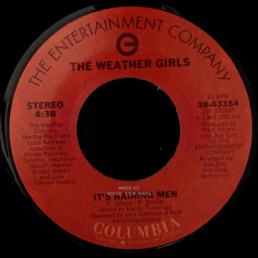 The Weather Girls - It's Raining Men / It's Raining Men side B