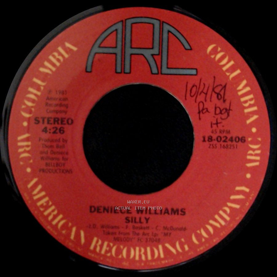 Deniece Williams - My Melody / Silly side B