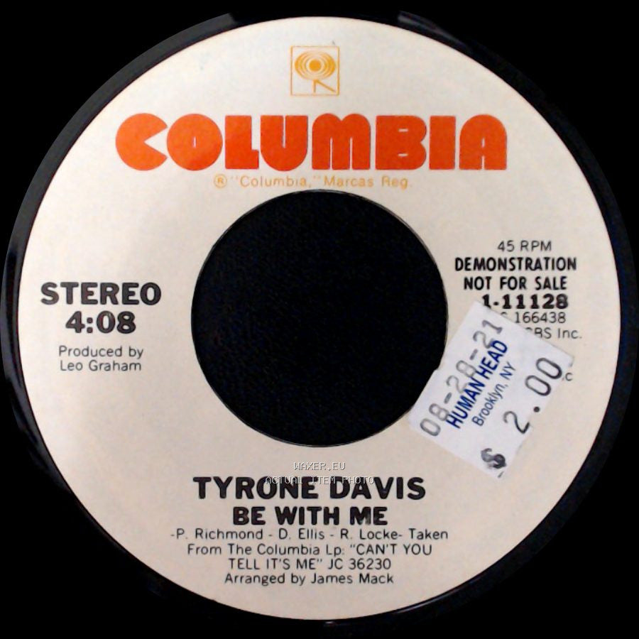 Tyrone Davis - Be With Me / Be With Me side A