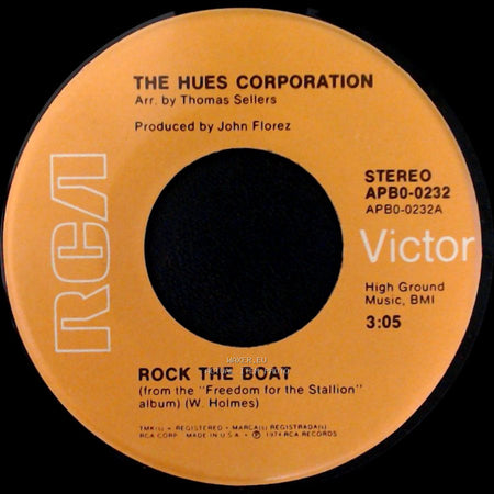 The Hues Corporation - Rock The Boat / All Goin' Down Together side A