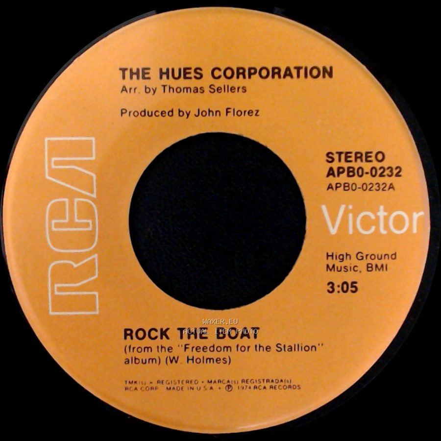 The Hues Corporation - Rock The Boat / All Goin' Down Together side A