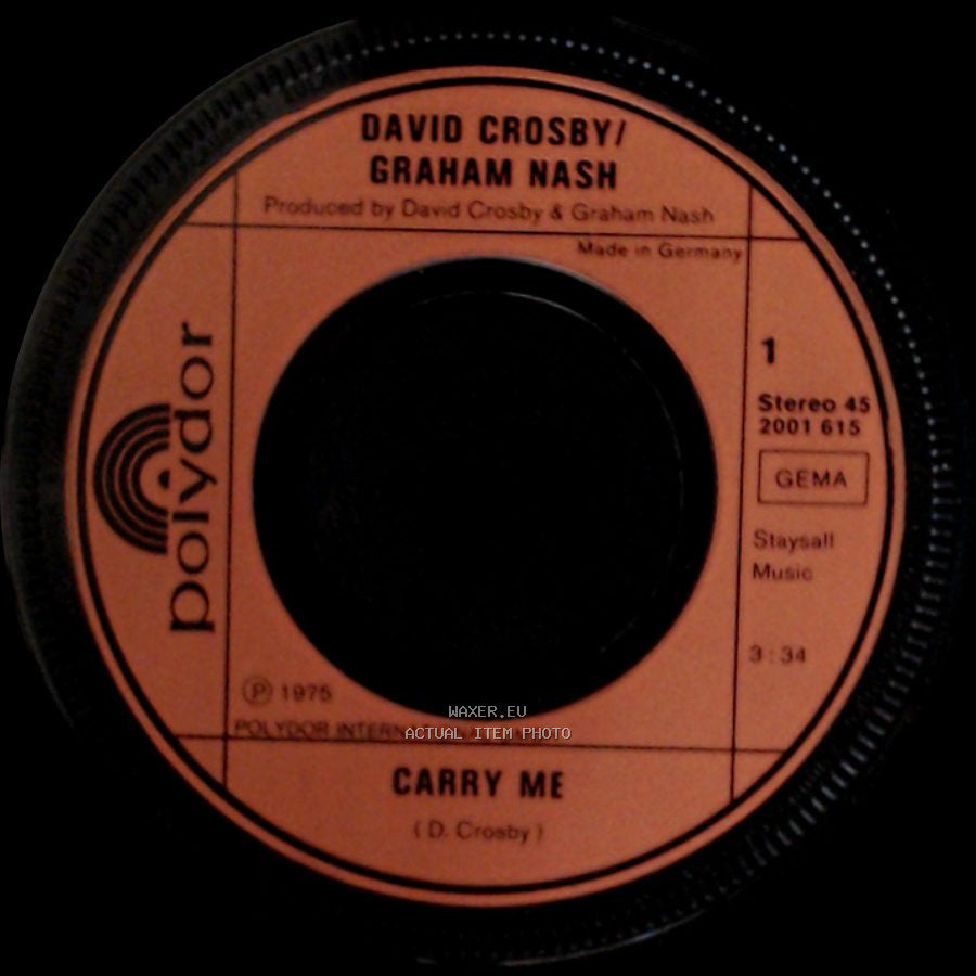 David Crosby / Graham Nash - Carry Me / Mama Lion side A