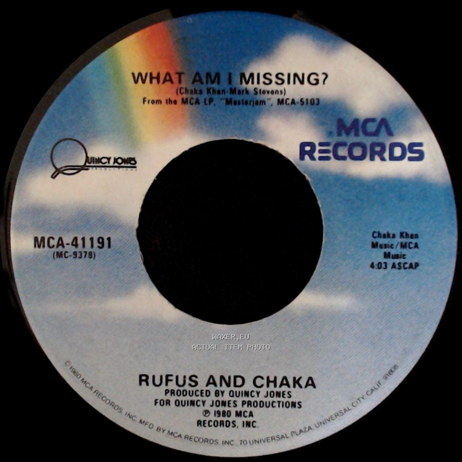 Rufus And Chaka - Any Love / What Am I Missing? side B