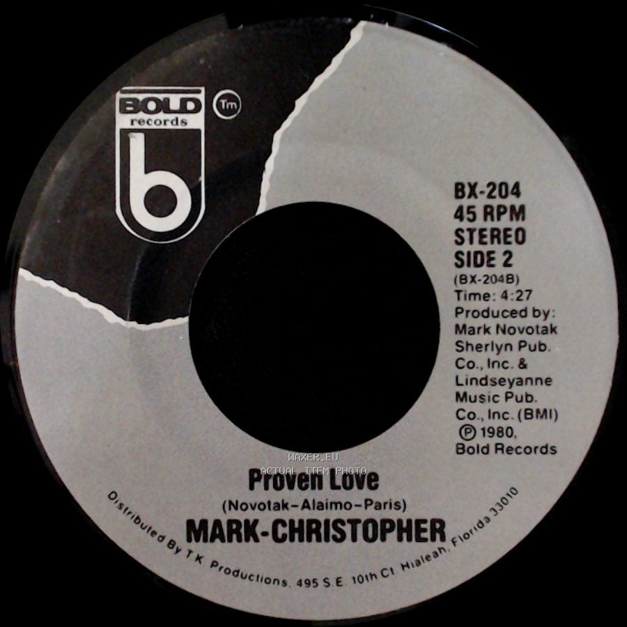 Mark-Christopher - Ain't Nobody / Proven Love side B