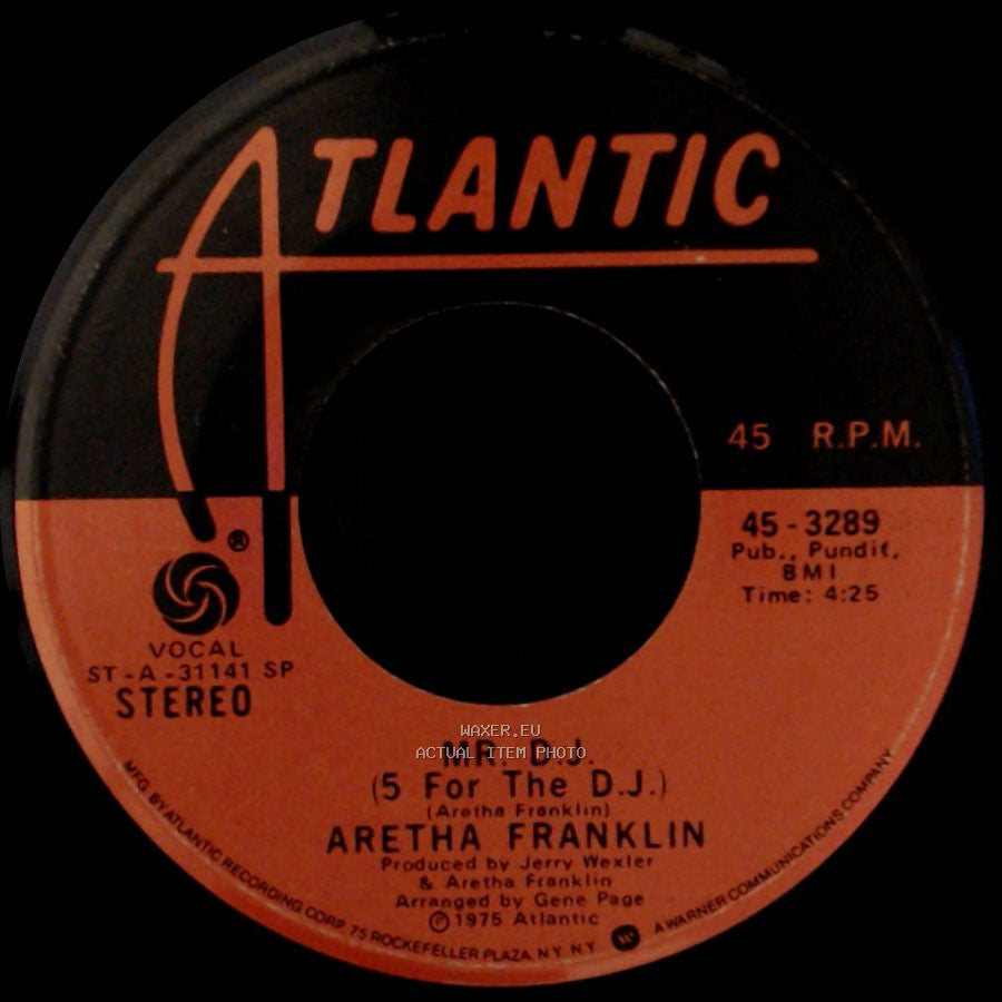 Aretha Franklin - Mr. D.J. (5 For The D.J.) / As Long As You Are There side A