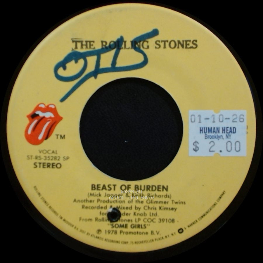 The Rolling Stones - Beast Of Burden / When The Whip Comes Down side A