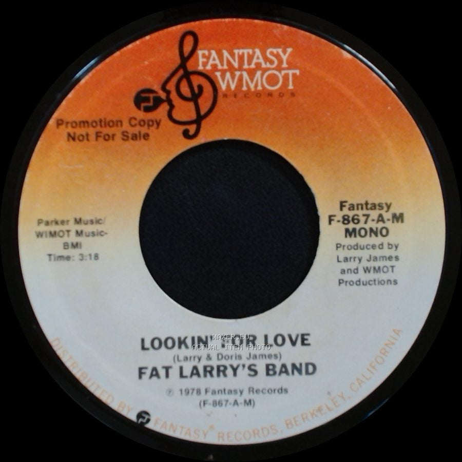 Fat Larry's Band - Lookin' For Love / Lookin' For Love side B